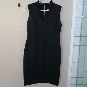 Calvin Klein Career Dress ruffle collar